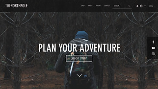 eCommerce website templates - Backpack Store