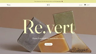 eCommerce website templates - Home Goods Store