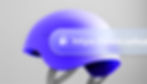 An image of a helmet and a website’s domain name.
