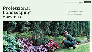 Business website templates - Landscaping Services