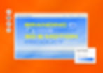 Orange background, with a thumbnail of a blue website homepage being built with Wix tools. 